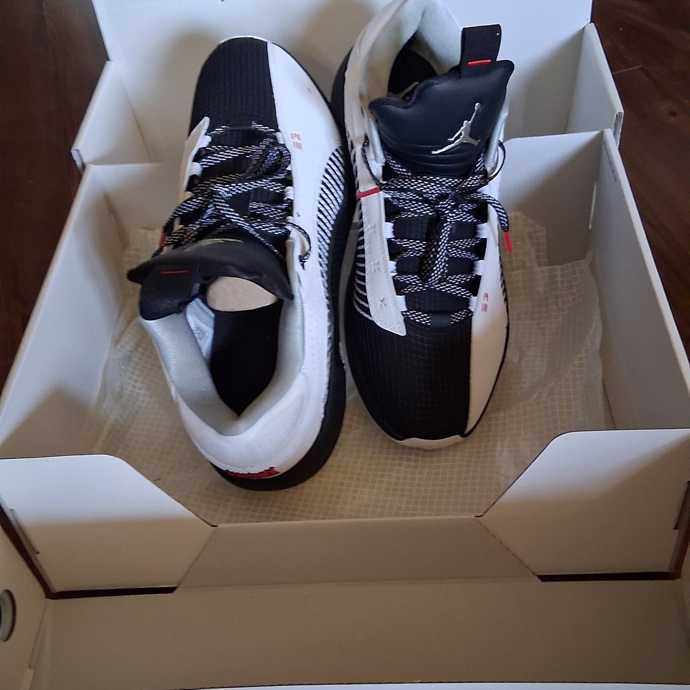 Jordan XXXV White Metallic Silver Black Low Mens 11.5 With Original Box - Picture 16 of 16